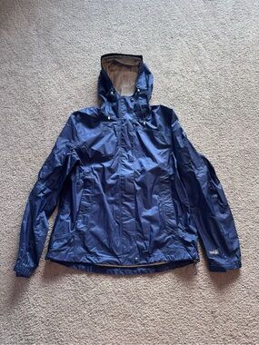 LL Bean Blue Rain Jacket